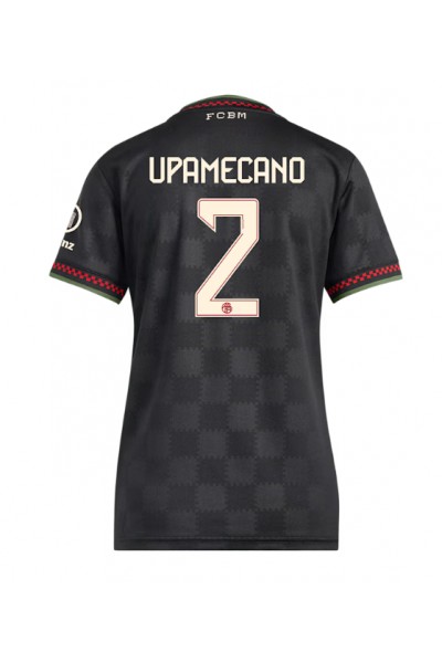 Bayern Munich Dayot Upamecano #2 Jalkapallovaatteet Naisten Kolmaspaita 2025-26 Lyhythihainen Bayern Munich Dayot Upamecano #2 Jalkapallovaatteet Naisten Kolmaspaita 2025-26 Lyhythihainen